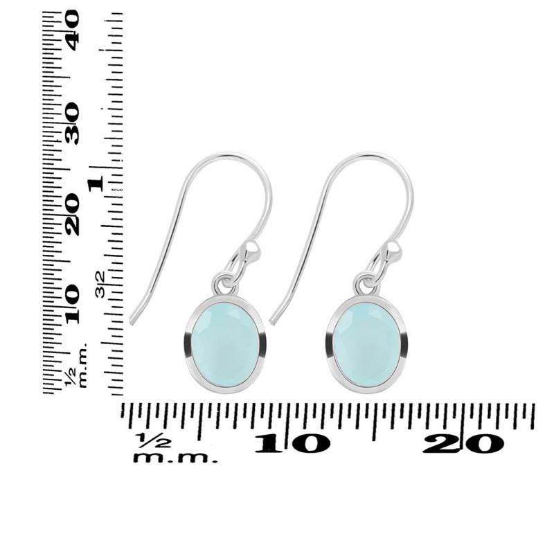 Blue Chalcedony Earring BLX-RDE-713.