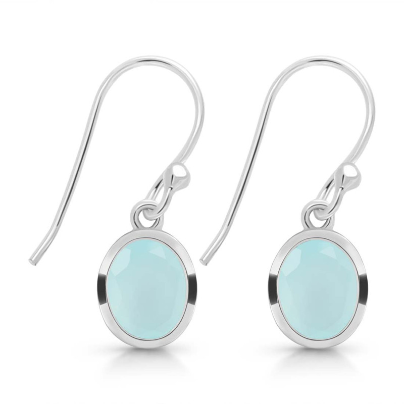 Blue Chalcedony Earring BLX-RDE-713.