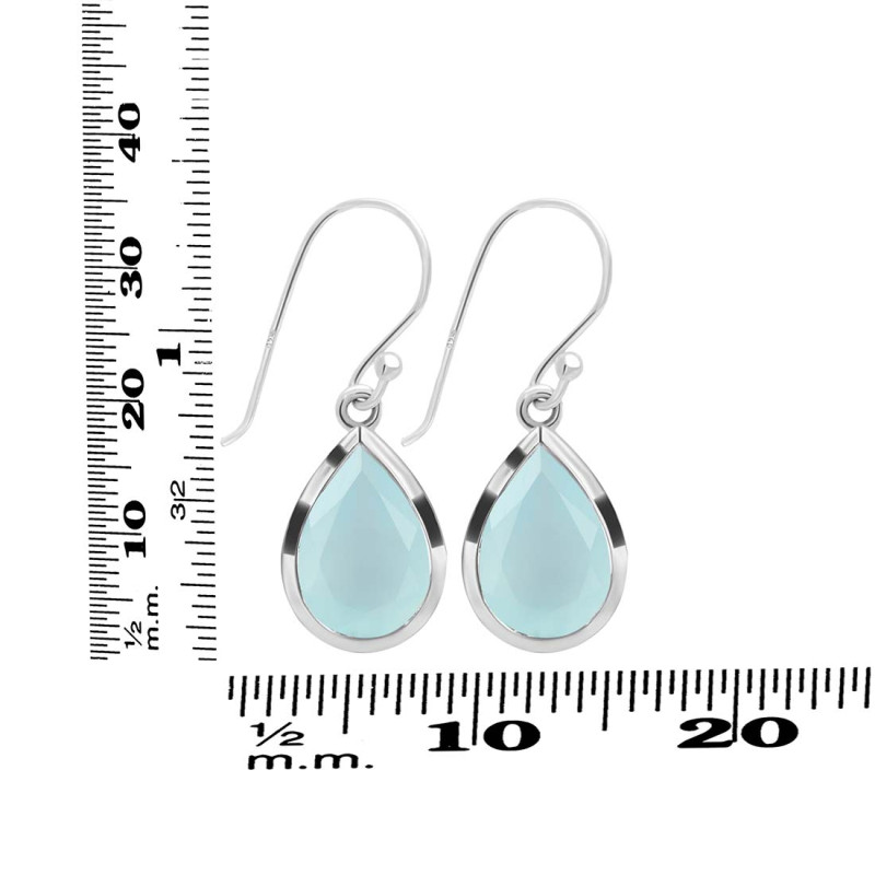 Blue Chalcedony Earring BLX-RDE-725.