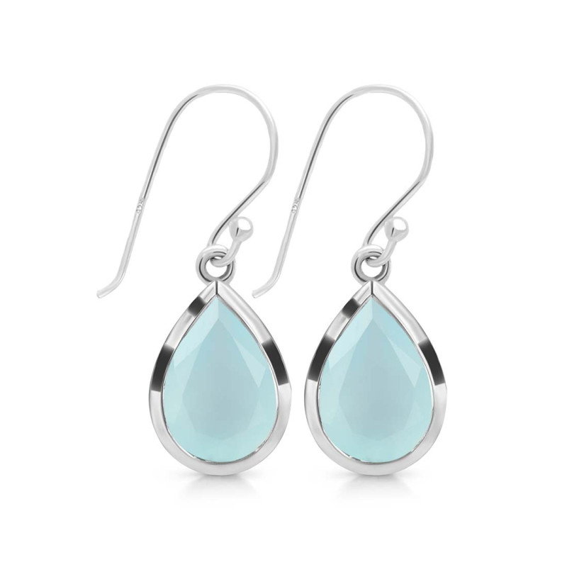 Blue Chalcedony Earring BLX-RDE-725.