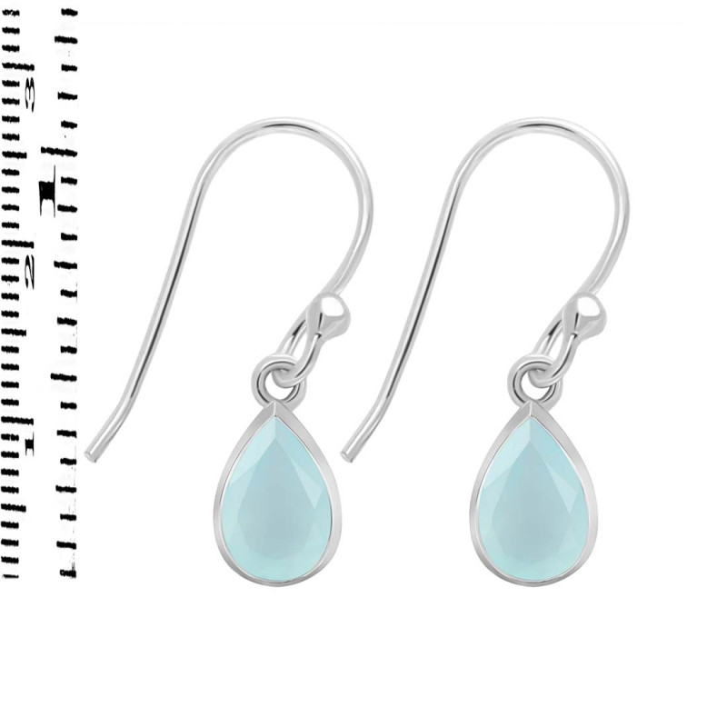 Blue Chalcedony Earring BLX-RDE-995.