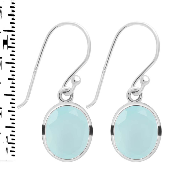 Blue Chalcedony Earring BLX-RDE-997.