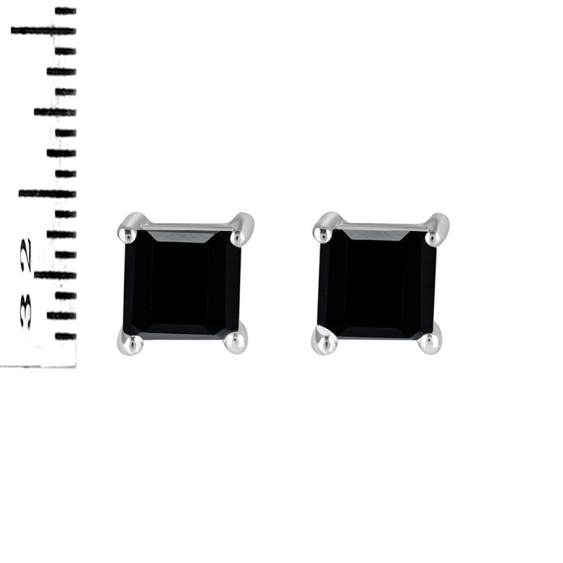 Black Tourmaline Stud Earring BLS-RDE-1373.