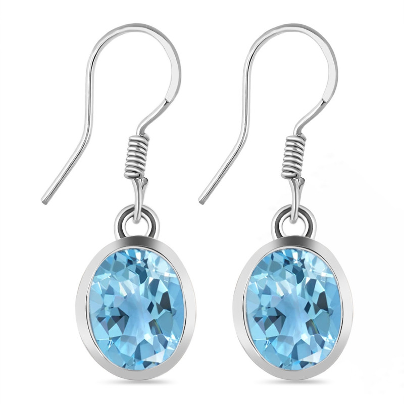 Blue Topaz Earring BTZ-3-2