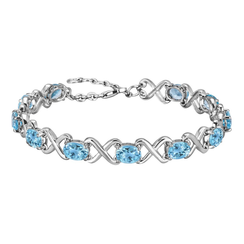 Blue Topaz Bracelet BTZ-RDB-1-A.