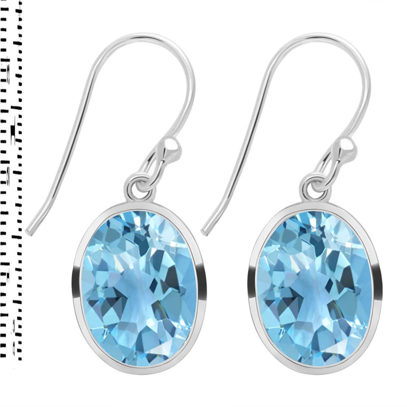 Blue Topaz Earring BTZ-RDE-1246.
