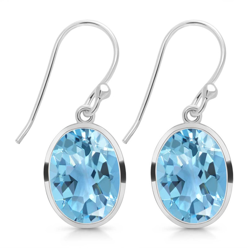 Blue Topaz Earring BTZ-RDE-1246.