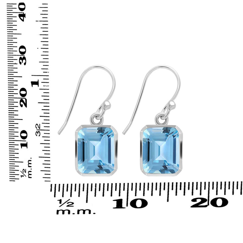 Blue Topaz Earring BTZ-RDE-1250.