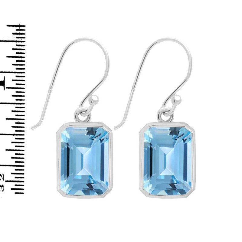 Blue Topaz Earring BTZ-RDE-1251.