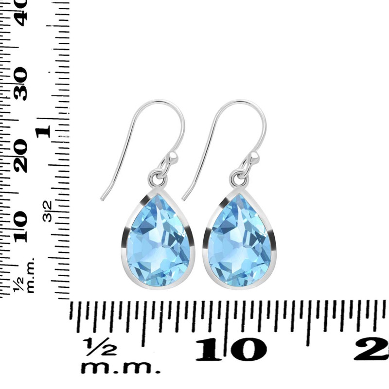 Blue Topaz Earring BTZ-RDE-1252.