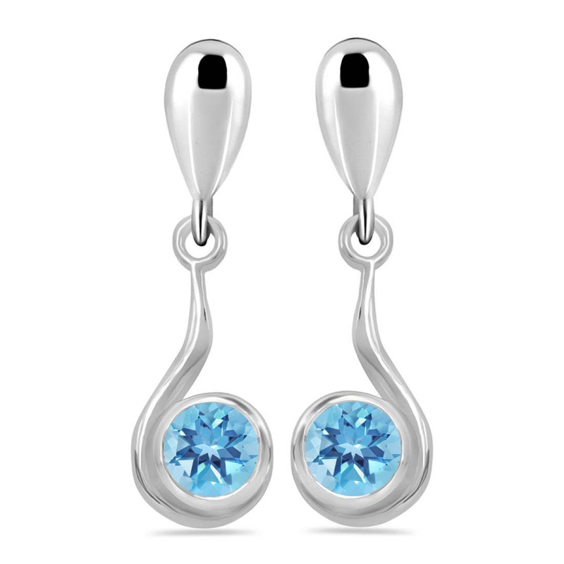 Blue Topaz Earring BTZ-RDE-18.