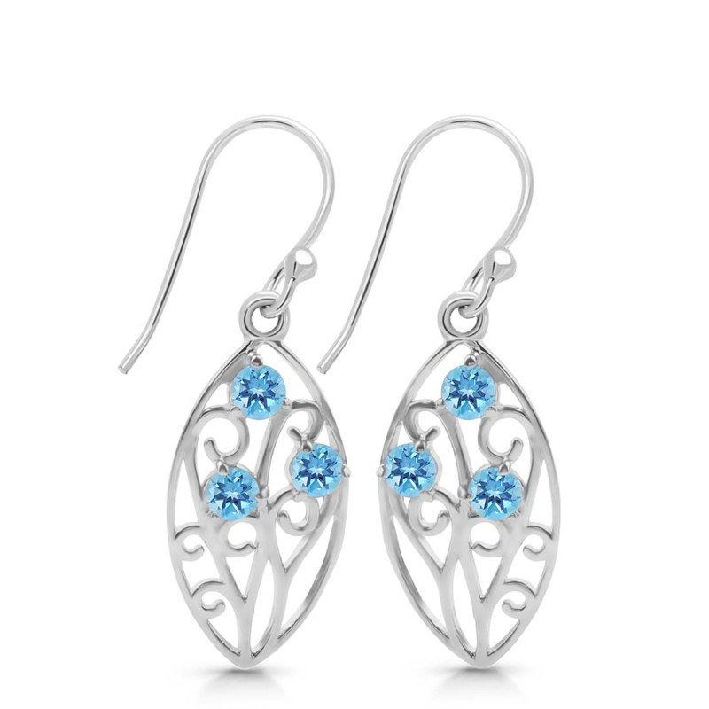 Blue Topaz Earring