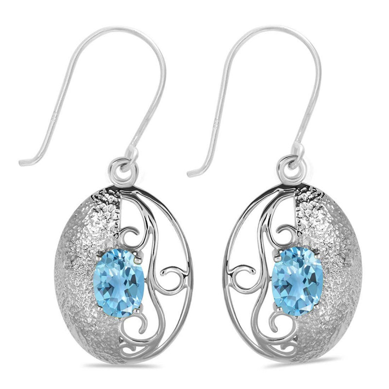Blue Topaz Earring