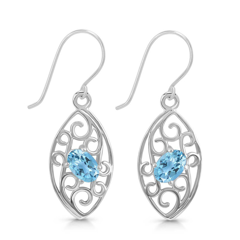 Blue Topaz Earring