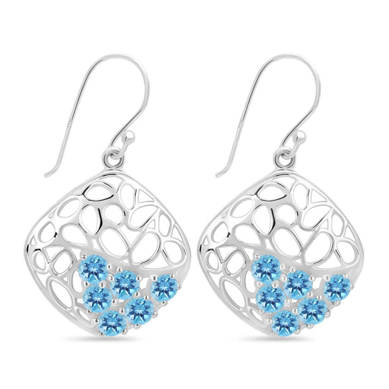 Blue Topaz Earring