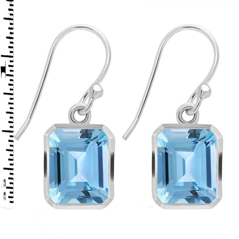 Blue Topaz Earring BTZ-RDE-705.