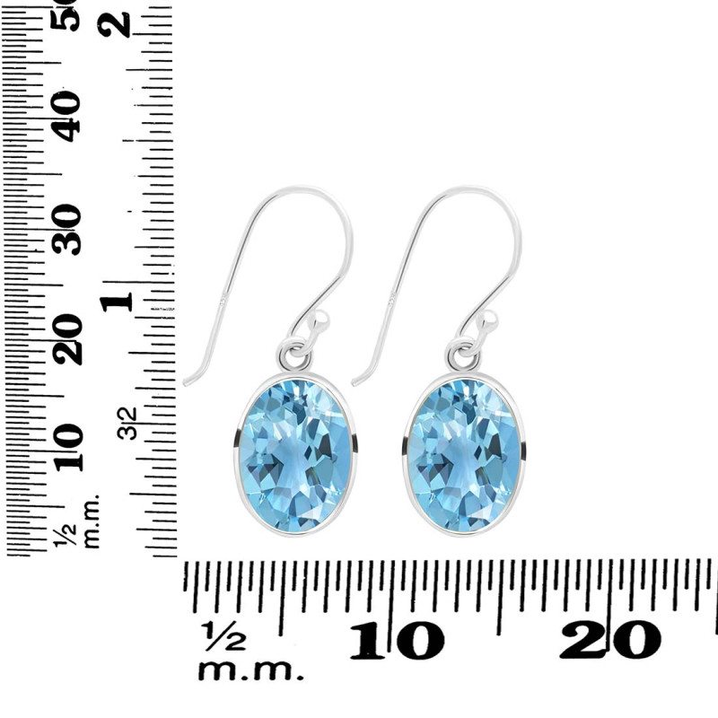 Blue Topaz Earring BTZ-RDE-709.