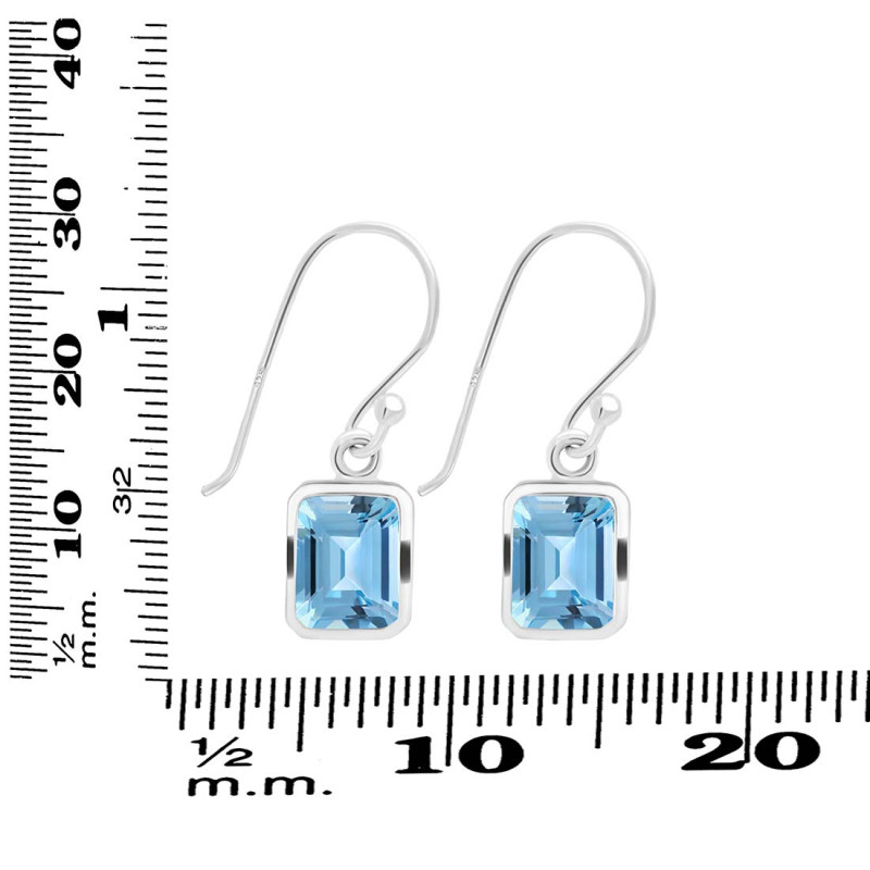 Blue Topaz Earring BTZ-RDE-712.