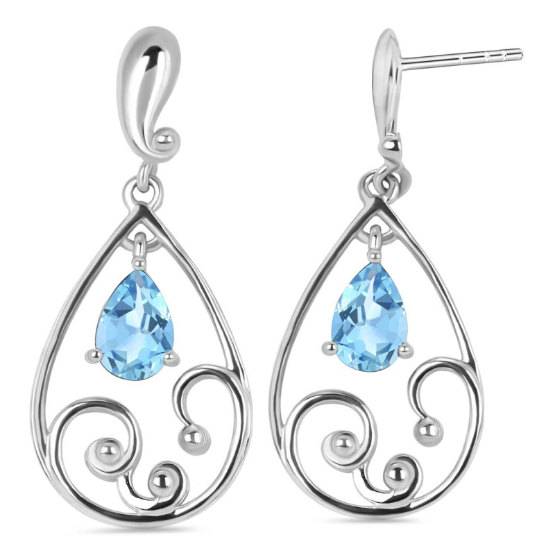 Blue Topaz Earring
