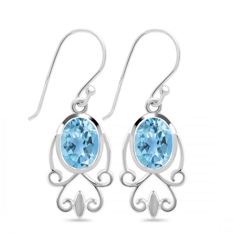 Blue Topaz Earring