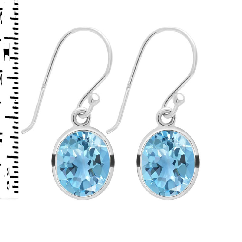 Blue Topaz Earring BTZ-RDE-997.