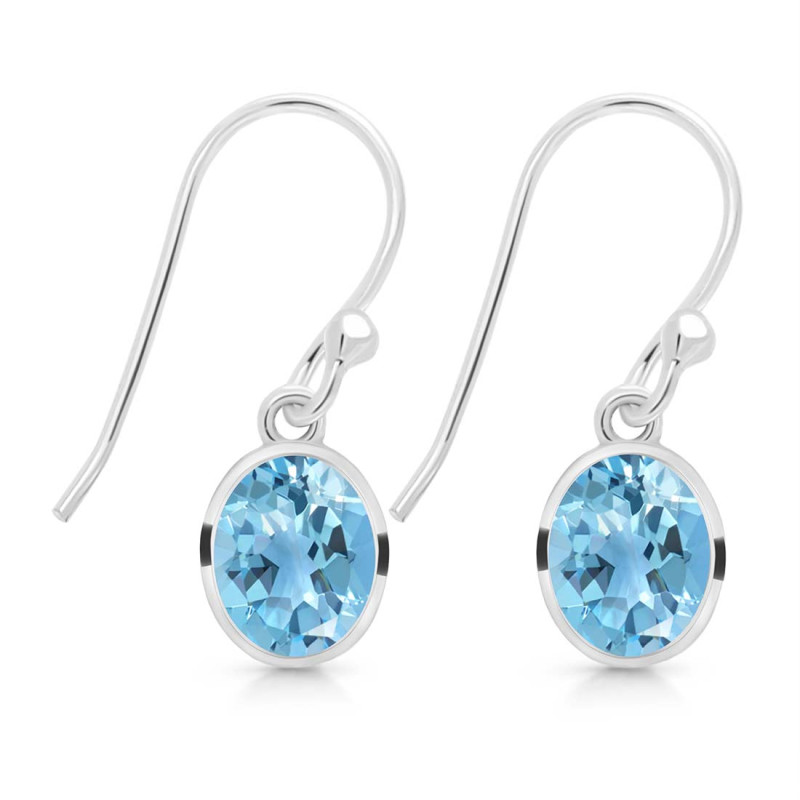 Blue Topaz Earring BTZ-RDE-998.