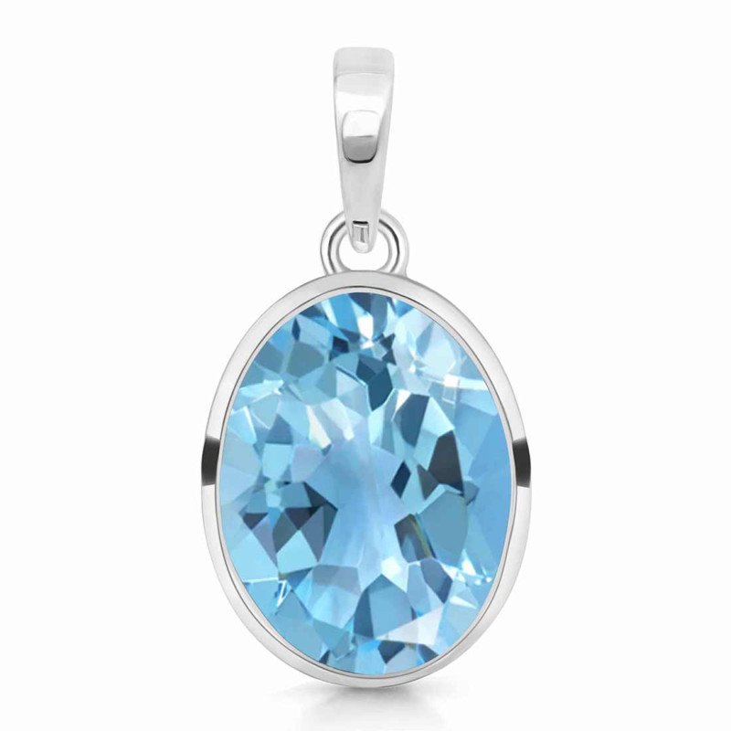 Blue Topaz Pendant BTZ-RDP-458.