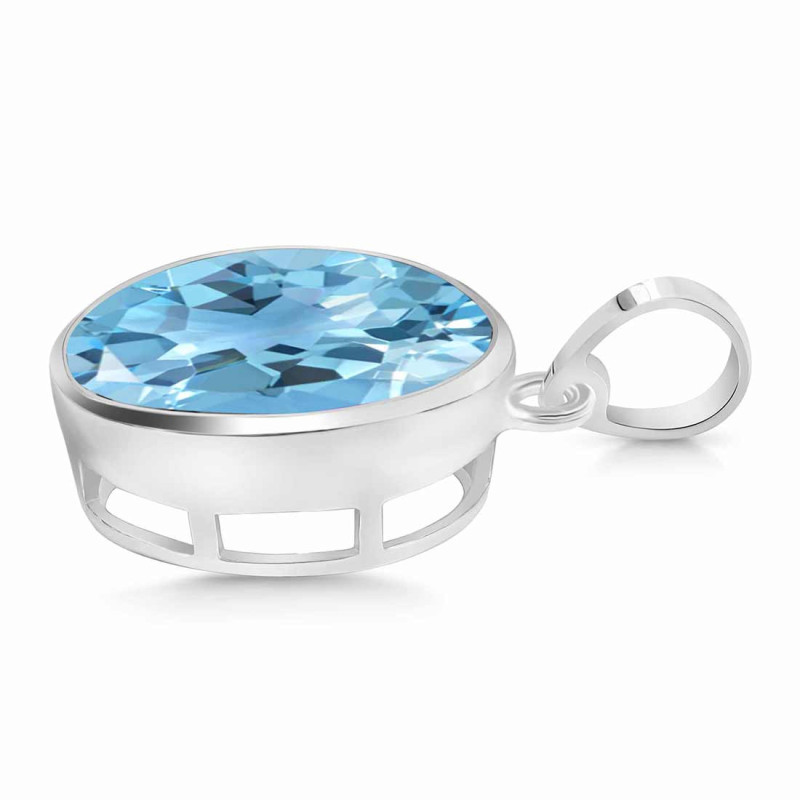 Blue Topaz Pendant