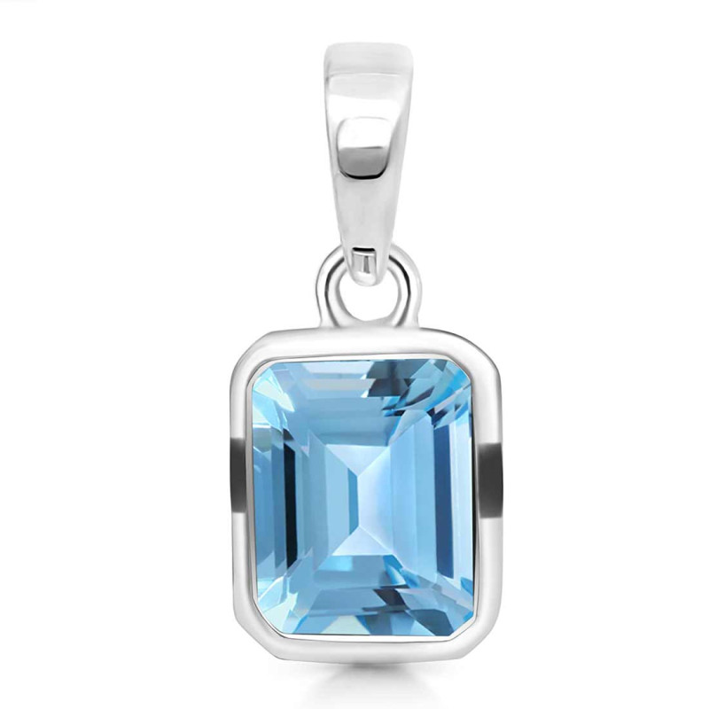 Blue Topaz Pendant BTZ-RDP-464.