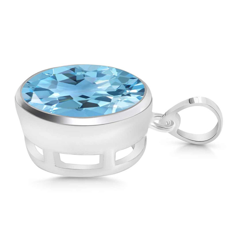 Blue Topaz Pendant