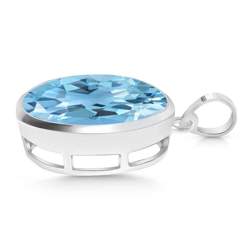 Blue Topaz Pendant