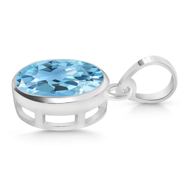 Blue Topaz Pendant