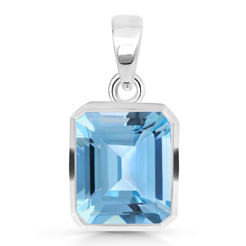 Blue Topaz Pendant BTZ-RDP-791.