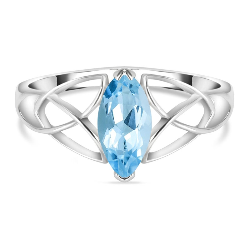 Blue Topaz Ring BTZ-RDR-13.