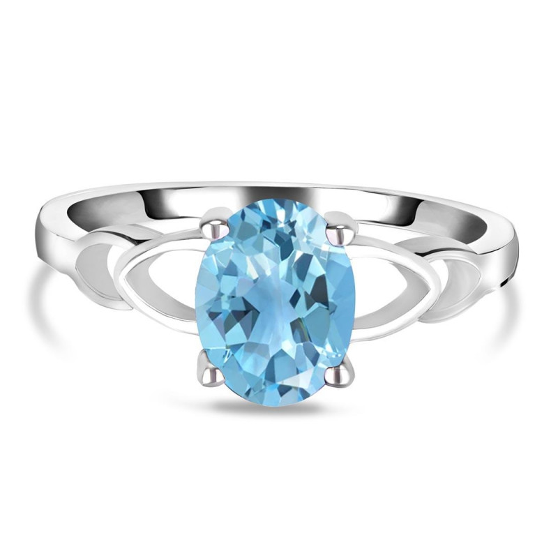 Blue Topaz Ring BTZ-RDR-14.