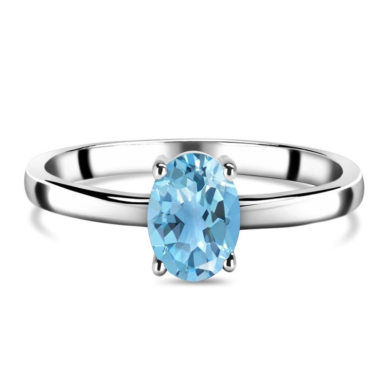 Blue Topaz Ring BTZ-RDR-242.