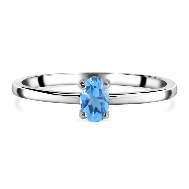 Swiss Blue Topaz Ring SBTZ-RDR-2459.
