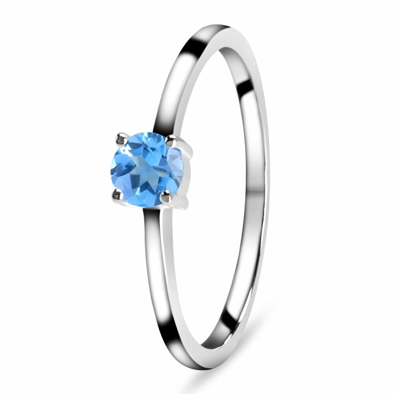 Swiss Blue Topaz Ring