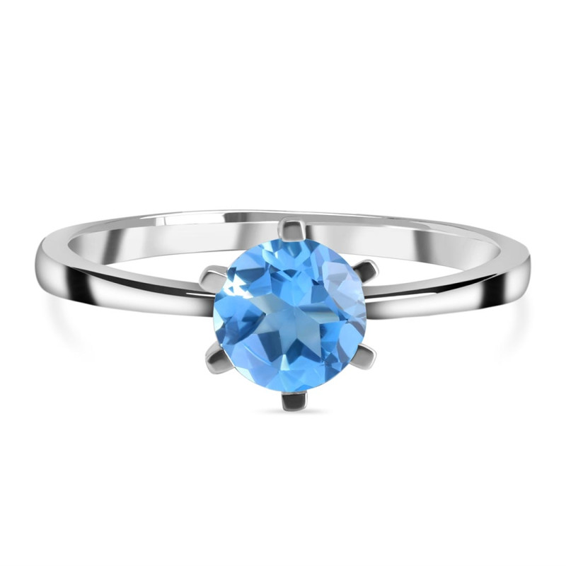 Swiss Blue Topaz Ring SBTZ-RDR-2463.