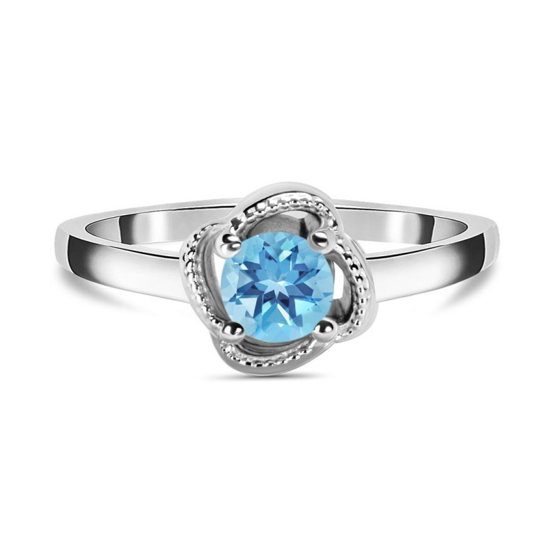 Blue Topaz Ring BTZ-RDR-27.