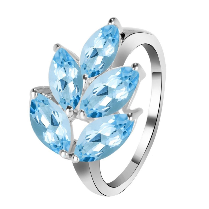 Blue Topaz Ring BTZ-RDR-8.