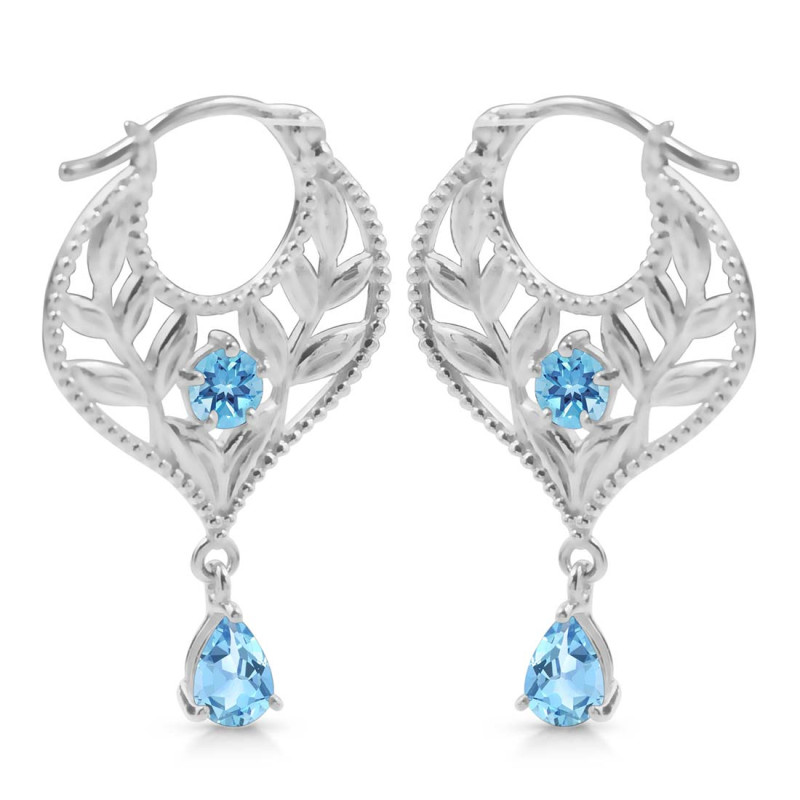 Blue Topaz Earring