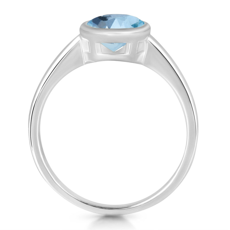 Blue Topaz Ring BTZ-RDR-1882.