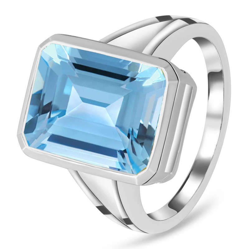 Blue Topaz Ring BTZ-RDR-1917.