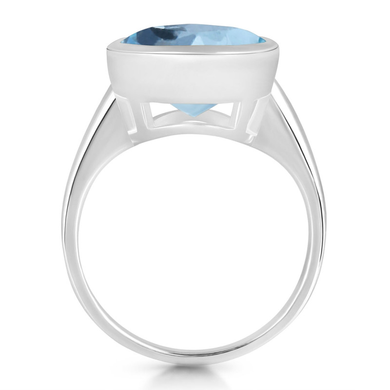 Blue Topaz Ring BTZ-RDR-2855.