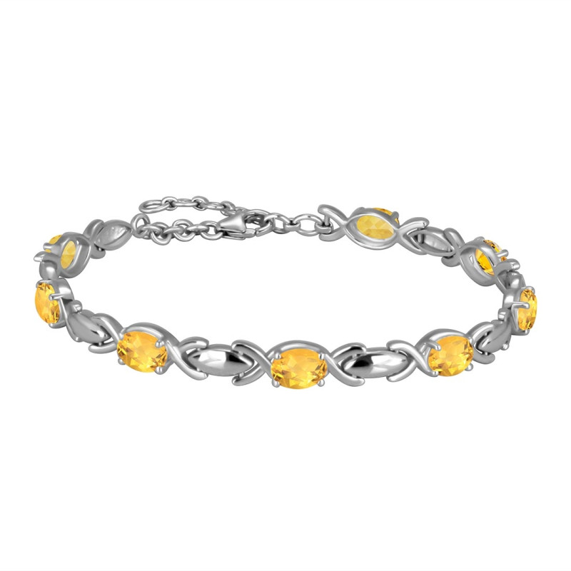 Citrine Bracelet CIT-RDB-4-A.