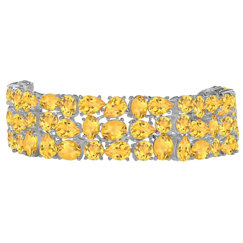 Citrine Bracelet CIT-RDB-92-CUT.