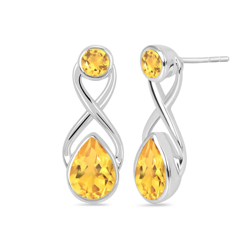 Citrine Stud Earring