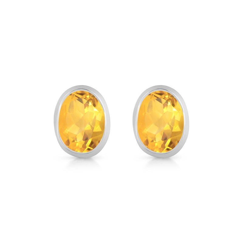 Citrine Stud Earring CIT-RDE-1374.