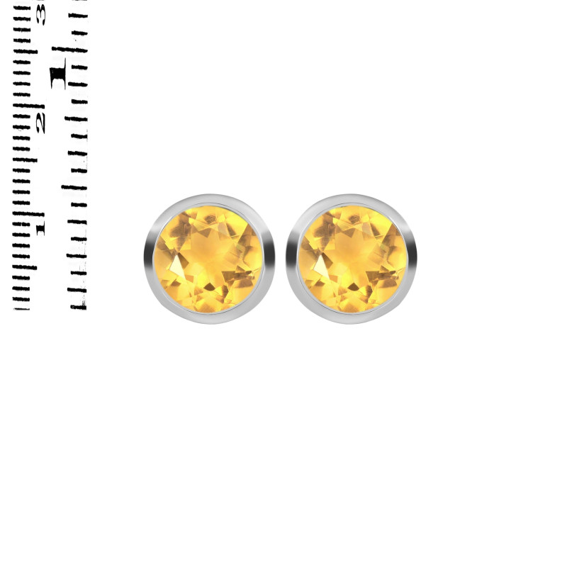 Citrine Stud Earring CIT-RDE-1426.